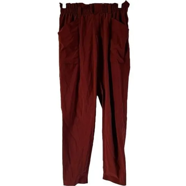 Athleta Skyline Paperbag Pants Tie Waist High Rise Crop Pockets Casual  Cognac 0 · Whatnot: Buy, Sell & Go Live