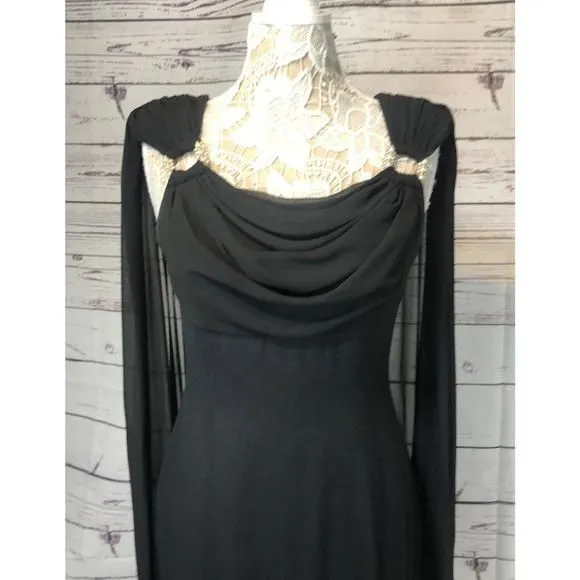 Vintage CDC Evening wear dress with chiffon scarf size 8