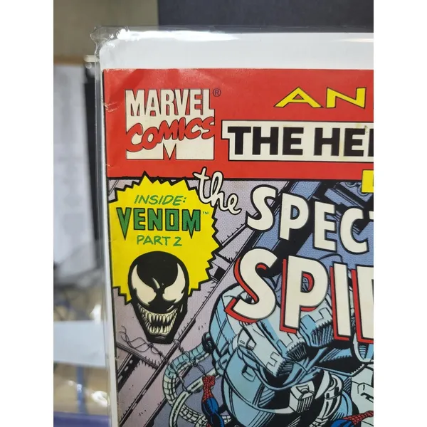 Spectacular Spiderman Annual 12 (1992) Bagley Cover Venom Solo Story