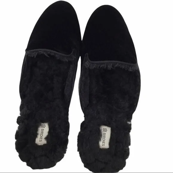 Birdies The Phoebe Black Faux Fur slippers · Whatnot: Shop, Sell