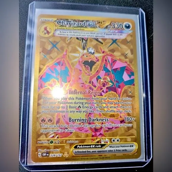 charizard card holographic Amazon.com: Pokemon - Charizard (4) - Base Set 2 main image 0