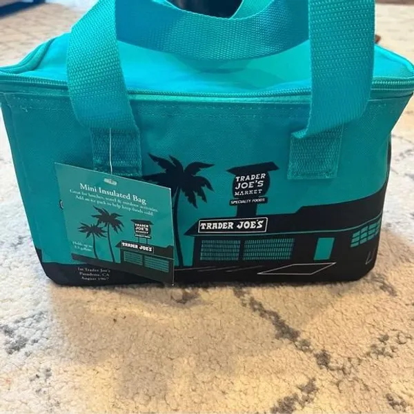 NWT Trader Joe’s Teal Grean Insulated Cooler Linch Bag LIMITED EDITION ...