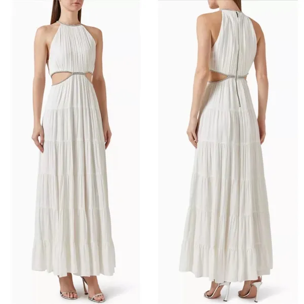 myrtice embellished cut out maxi dress Alice + Olivia Myrtice Embellished Cut Out Maxi Dress, Size 10