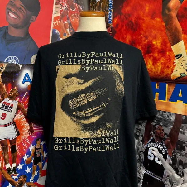 Vintage Y2K Paul Wall Grillz Nelly Hip Hop Rap Music Texas Tee