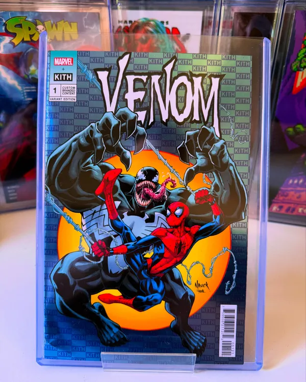 Kith x Marvel Venom Spiderman Blue Variant Cover Comic Book #1