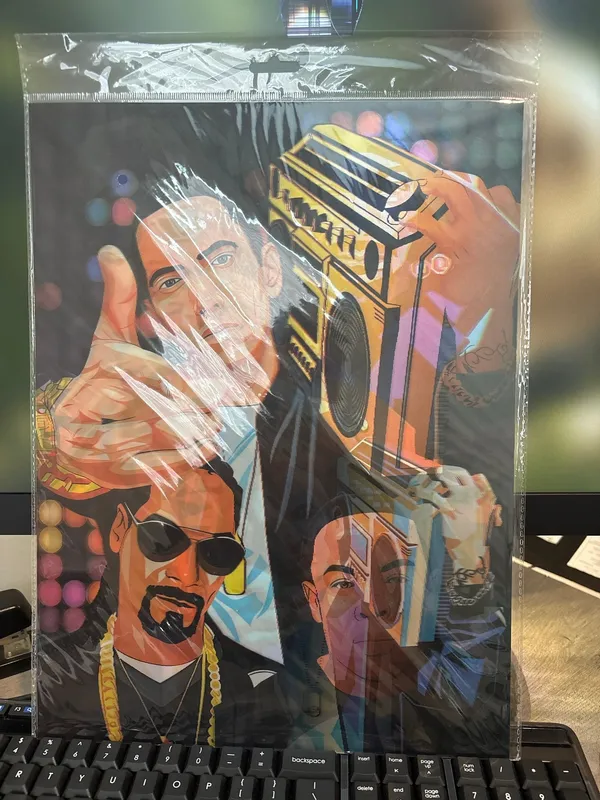 Hip-Hop Legends 3D Lenticular Poster – Snoop Dogg & Rap Icons