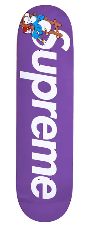 【希少】20AW Supreme Smurfs Skateboard Supreme Smurfs Skateboard Deck Purple/Red/Black Set | eBay