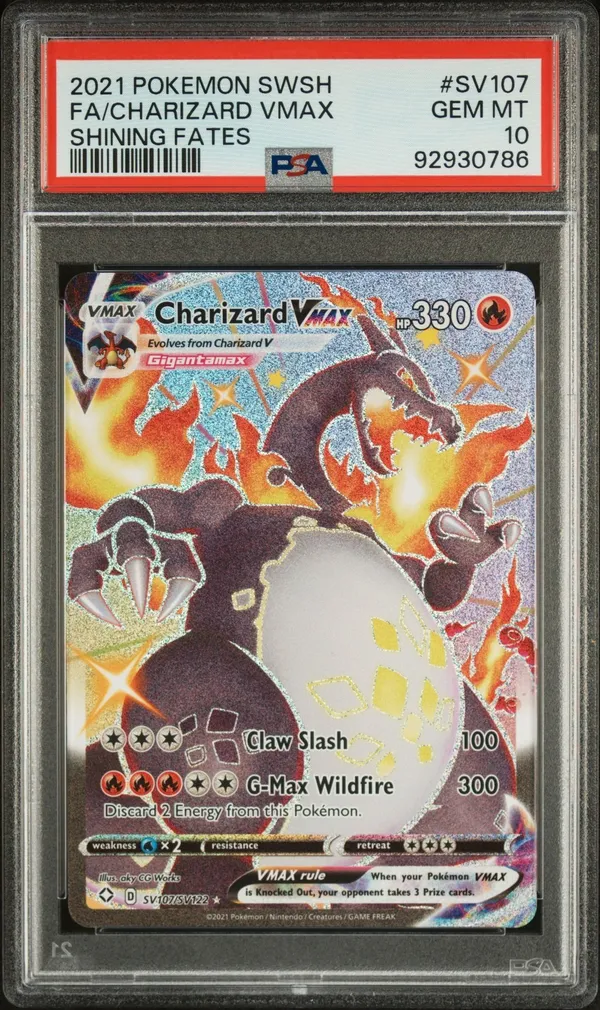 PSA 10 on sale Charizard VMax