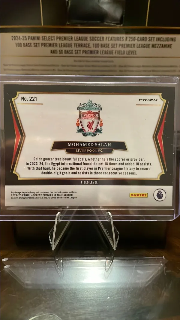 24/25 Panini Select Premier League Mohamed Salah Liverpool Field