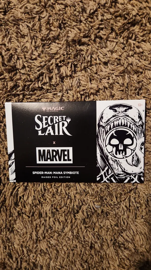 Secret Lair x Marvel Spider-Man: Mana Symbiote Raised Foil Edition