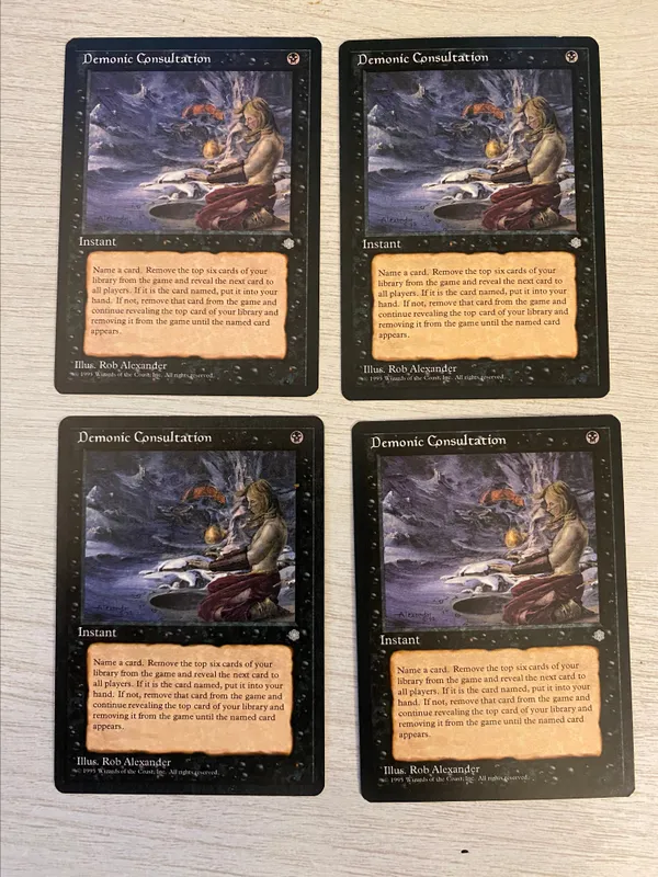 MTG ICE Demonic Consultation 英語版 4枚セット ICE Demonic