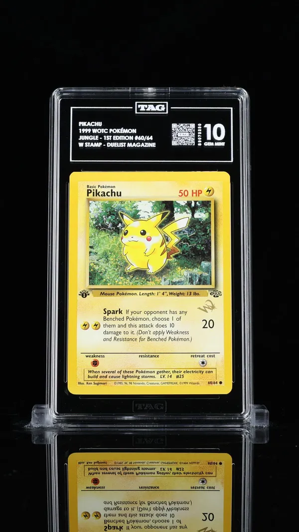 Pikachu 1st Ed. Gold Wizards Stamp Duelist Promo Jungle 1st