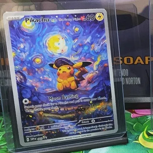 Amazon.com: Pokemon -Pikachu with Grey Felt Hat - Van Gogh