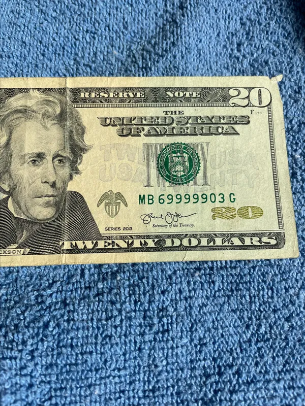 2013 Trinary factory 20 Dollar Bill