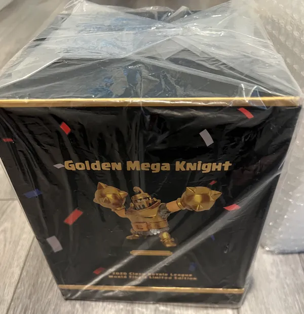 Official Supercell Clash Royale Golden Mega Knight Statue