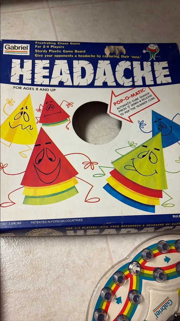 One owner vintage Headache board game by Gabriel, · Whatnot: Shop, Sell ...
