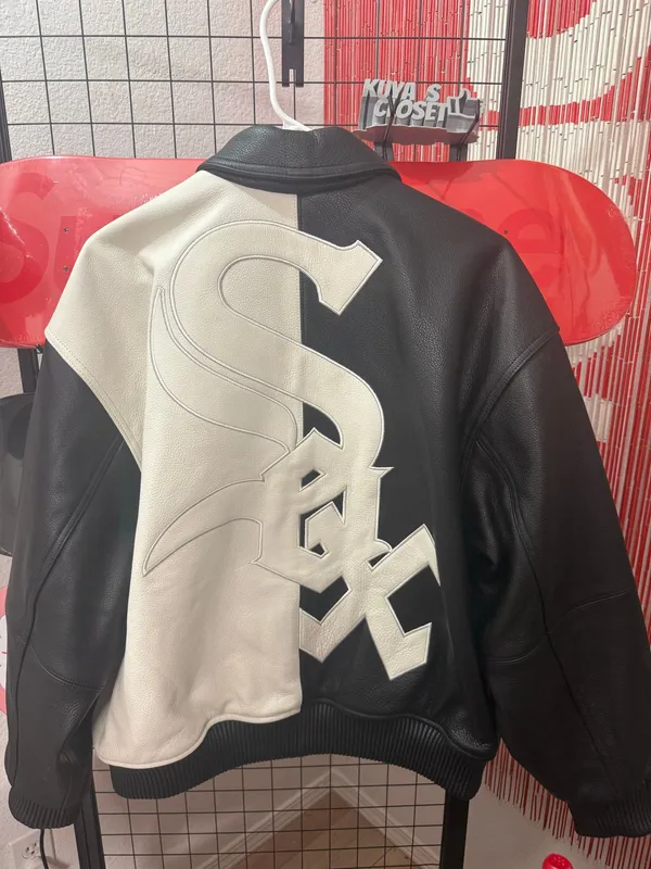 Supreme White Sox Varsity Jacket Leather Size Medium · Whatnot