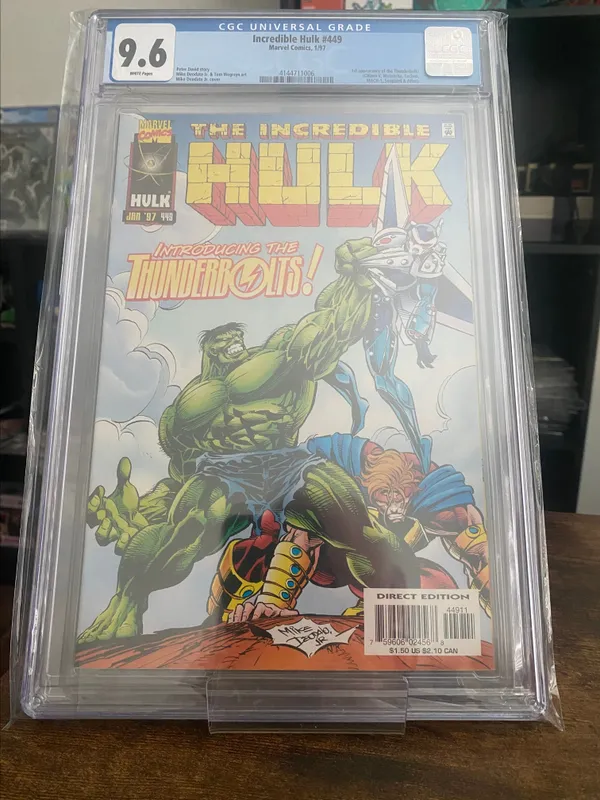 Clean Huge Key CGC 9.6 Thunderbolts First appearance ever