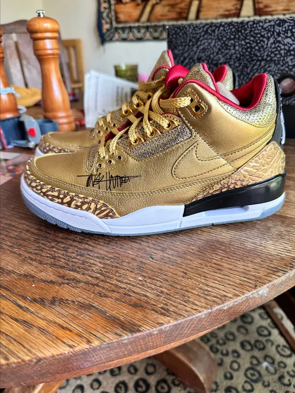 Air Jordan 3 Retro JTH 'Gold Oscars' Sample · Whatnot: Shop, Sell