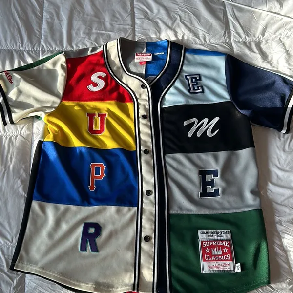 Supreme Mitchell and Ness Baseball Jersey · Whatnot: Shop