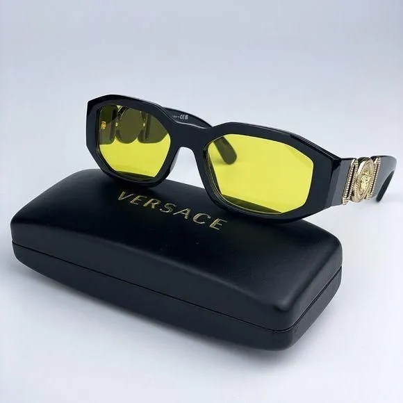 ちょび大好きページ　無名　イエ　斯巴达宇战损 Versace™ Medusa VE4361 GB1/85 53 Black Sunglasses
