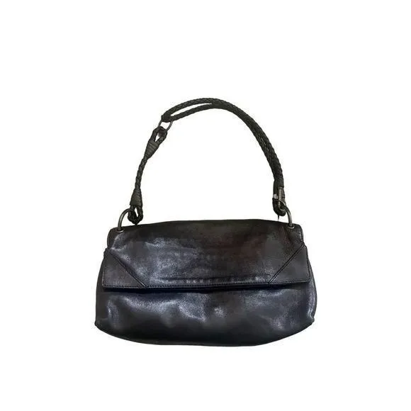 BOTTEGA VENETA Cassette Body Bag Shoulder Bag Leather BLK