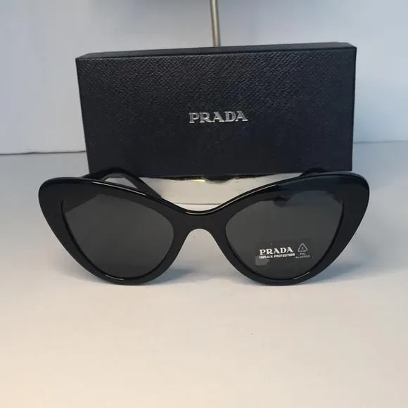 新品★PRADA（プラダ）Cat Eye Sunglasses Black Prada cat-eye black sunglasses – Eyewear Club