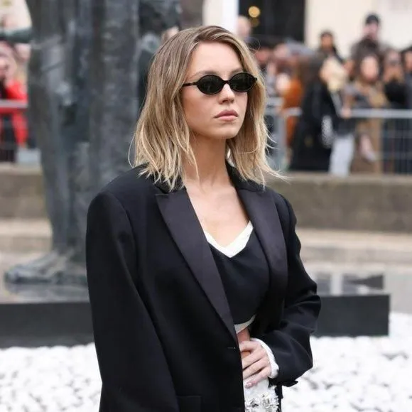 NEW Miu Miu MU04ZS 1AB5S0 Black Dark Grey Unisex Sunglasses