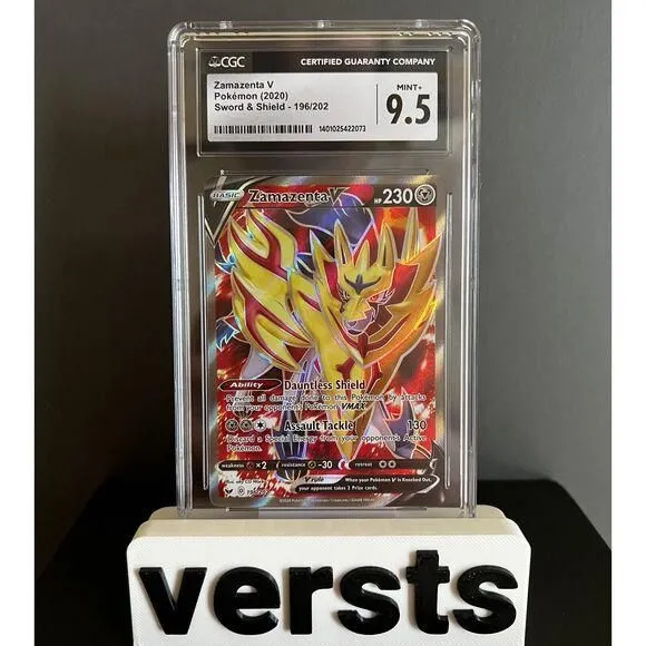 Pokemon Zamazenta V Sword & Shield Secret Rare Full Art #212