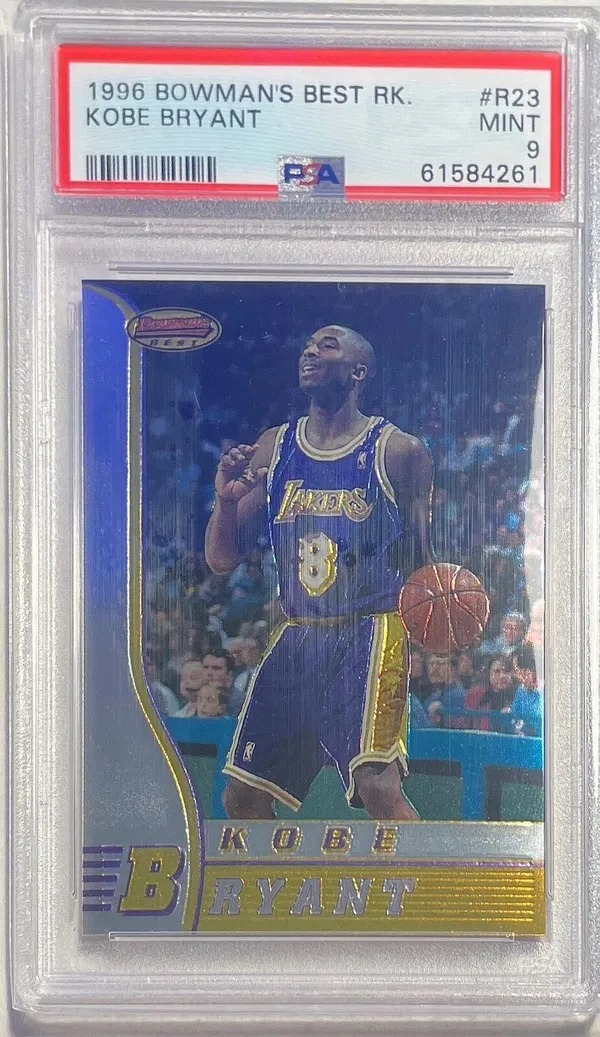 KOBE BRYANT 1996-97 BOWMAN'S BEST TRUE ROOKIE RC #R23 PSA 9