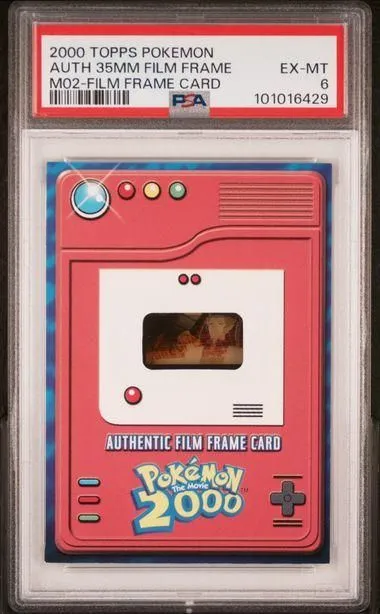 2000 TOPPS POKEMON THE MOVIE 2000 AUTHENTIC FILM FRAME CARD